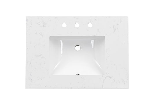 31'' Engineered Stone Vanity Top with Undermount Sink Quartz