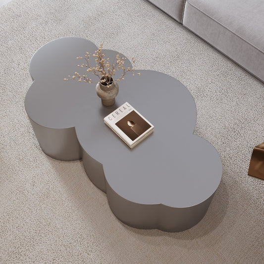 41.3" Luxury Stainless Steel Coffee Table Center Table for Living Room