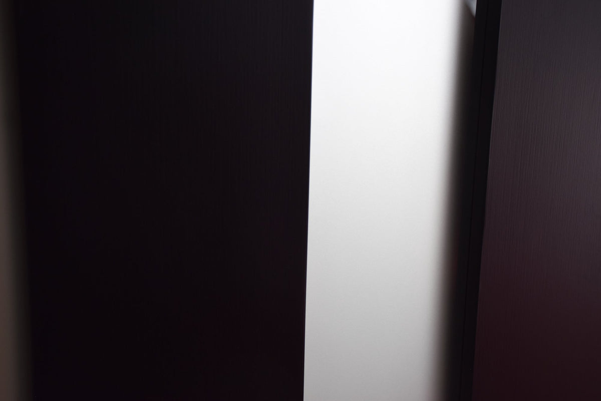 36 x 80 Inch FRP Door with Frosted Glass and Low-E Glass - Contemporary Style for Home's Front Entrance, Right Hand Inswing, Black Brush Fiber Reinforced Panel Door