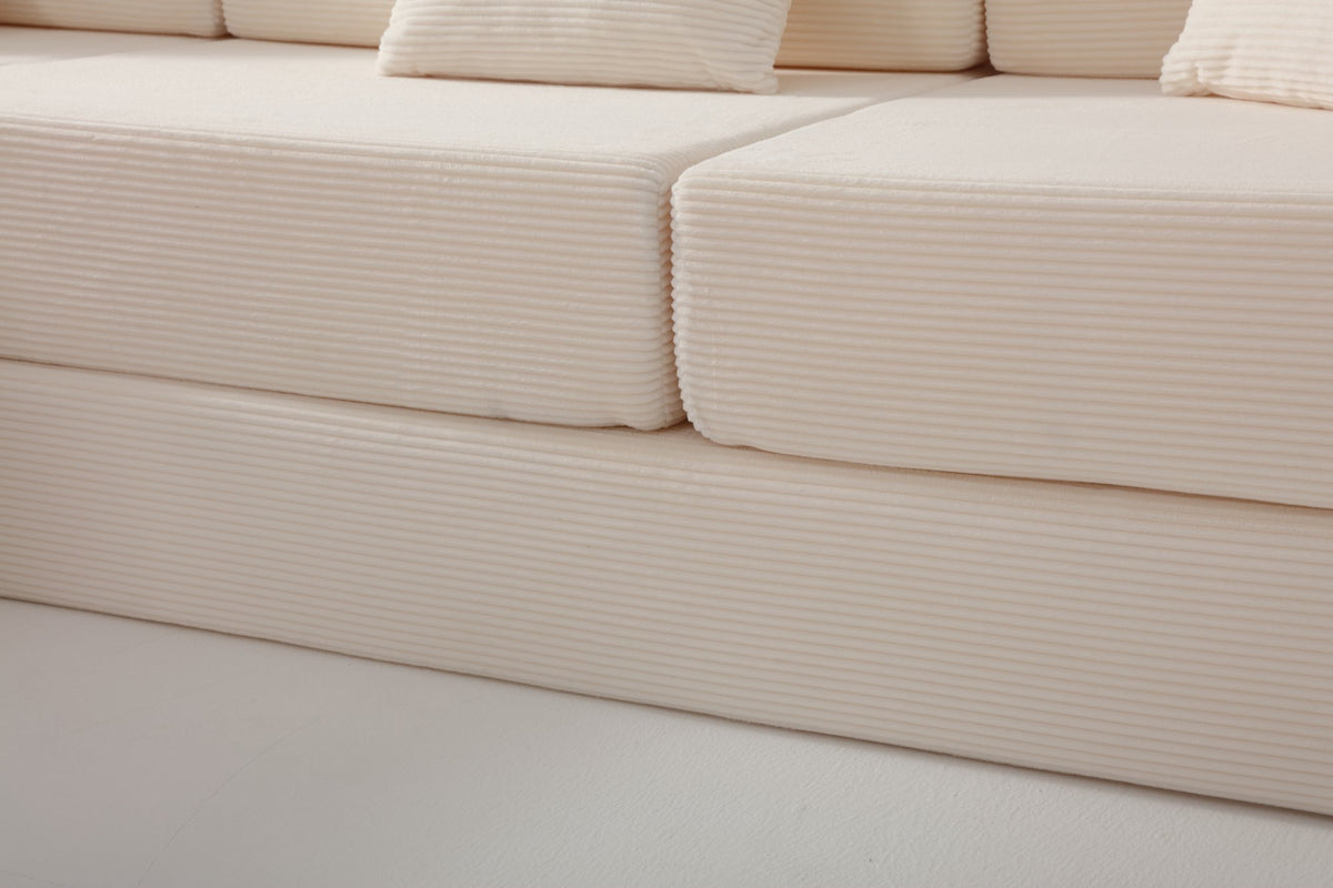 108'' Modular Sectional Sofa with L-Shape Chaise, Boneless Cloud Couch with Deep Seat