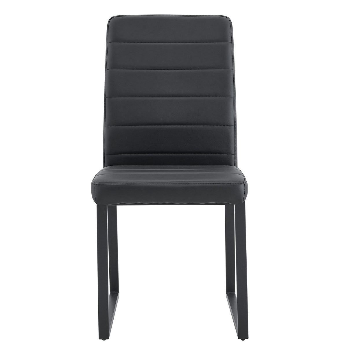 4-Pack - Premium PU office/dining chairs with high-density foam, sturdy iron legs (spray paint), multiple colors. Easy assembly