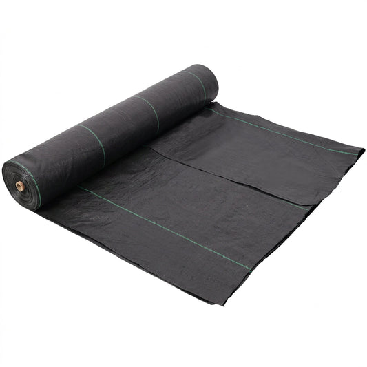 5oz Commercial Heavy Duty Weed Barrier Fabric, 13ft x 60ft, Woven Landscape Ground Cover, Weed Control Garden Fabric,Black