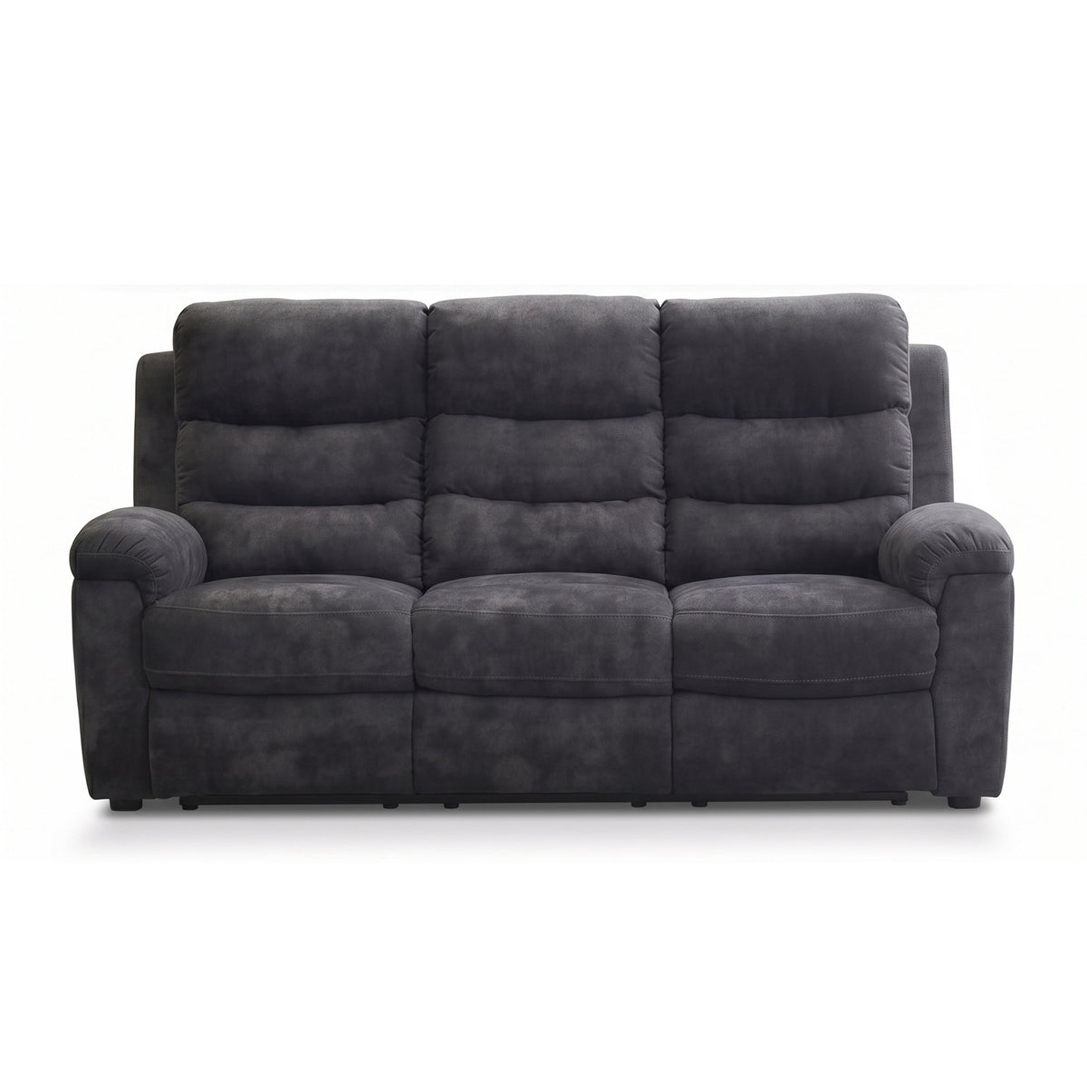 3-Piece Manual Reclining Sofa Set,Sofa+Loveseat+Recliner Chair,Dark Gray