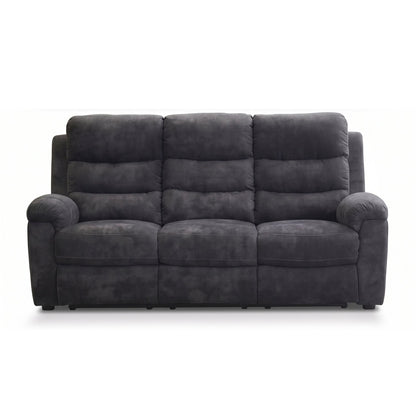 3-Piece Manual Reclining Sofa Set,Sofa+Loveseat+Recliner Chair,Dark Gray