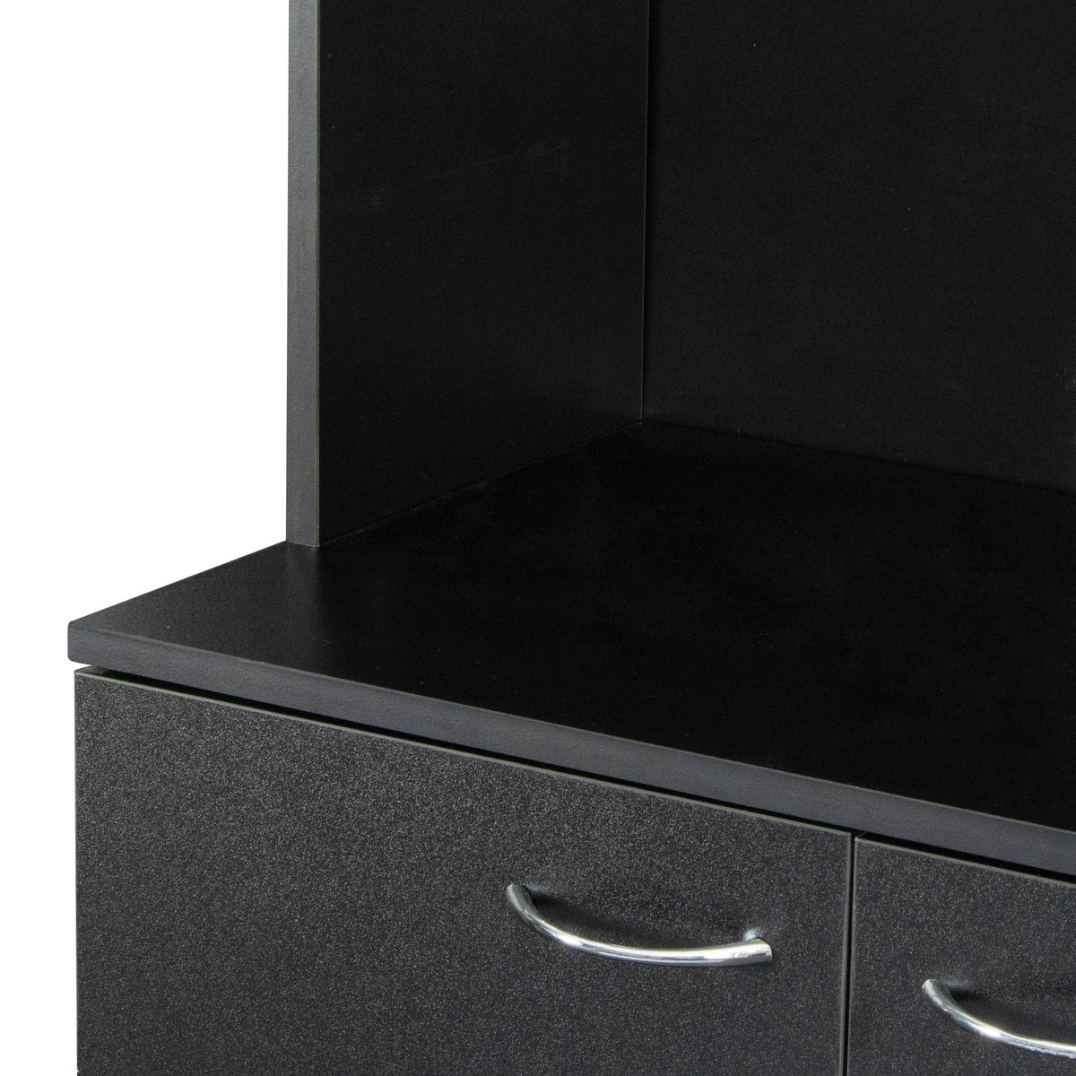 70.87" Tall Wardrobe& Kitchen Cabinet, with 6-Doors, 1-Open Shelves and 1-Drawer, Black