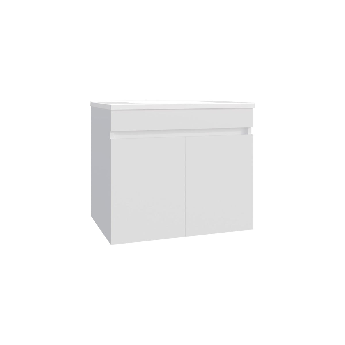 Bathroom Vanity with Sink, 2 Doors, 2 Shelves