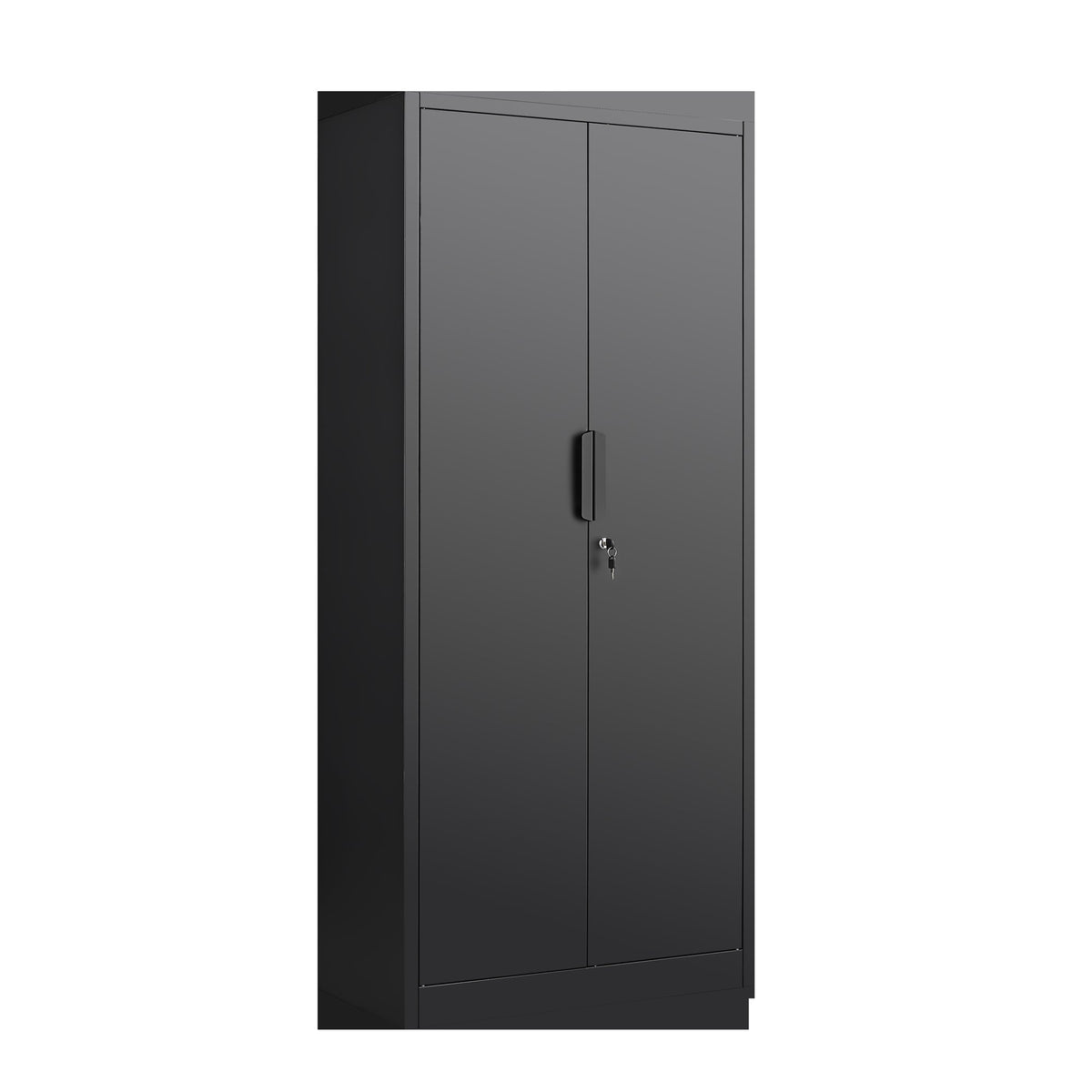 72-Inch 2-Door File Cabinet with Lock, 4 Adjustable Shelves, Heavy-Duty Steel Construction, for Commercial Office, Home Office, Legal Size & Letter File Storage, Organization Cabinet in Black