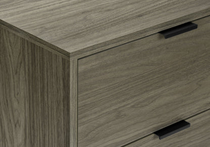 Accent Table, Bedroom, End, Living Room, Nightstand, Side Table, Storage Drawer, Grey Laminate, Modern, Contemporary
