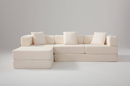 108'' Modular Sectional Sofa with L-Shape Chaise, Boneless Cloud Couch with Deep Seat