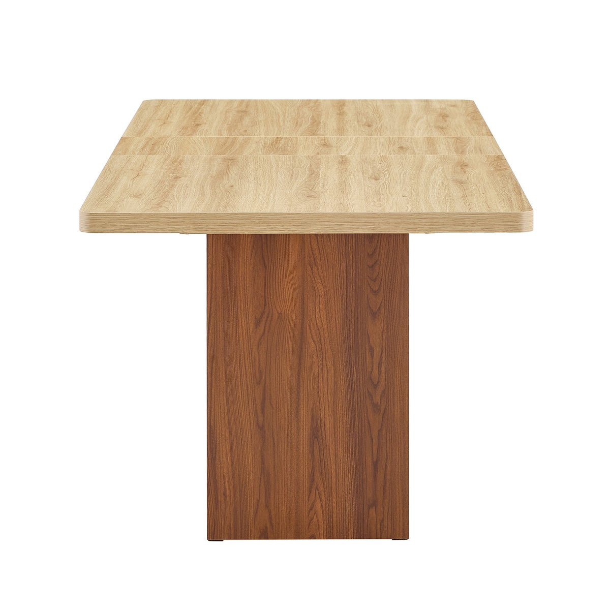 An expandable dining table with storage space