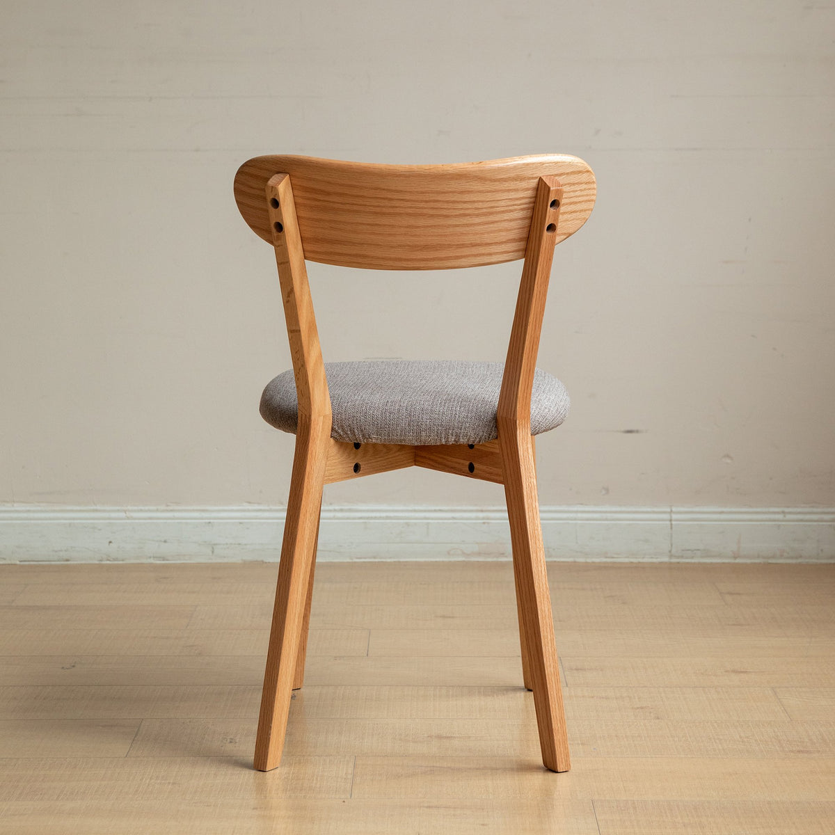 (Set of 2 pcs) Dining Chair Wooden FAS Grade Oak Natural Wood Made in North America 100% Dirt-free Wood Chair Solid Chair Table Chair