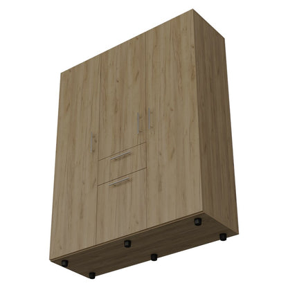 Bariloche 70" High Four-Door, One Drawer Armoire with Three Hanging Rods and Seven Storage Shelves, Bedroom Wardrove