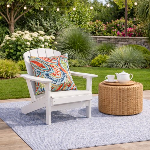 2 Pack Outdoor Pillow Covers ONLY 18x18 Inch, Water-Repellent Decorative Cushion Covers for Patio Furniture, Garden, Porch, Balcony and Outdoor Sofa-paisley multi