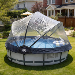 15 FT Round Multifunctional All Weather Cover Pool Dome Enclosure for Outdoor Pools, Compatible Clean & Warm Water, Suitable for 15 foot Round Frame Pools