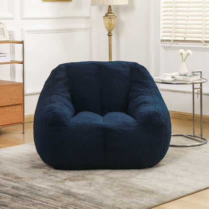 Bean Bag Chair with Filler, Bean Bag Sofa with Tufted Soft Stuffed Filling, Fluffy and Lazy Sofa, Comfy Cozy BeanBag Chairs with Memory Foam for Dorm, Apartment, Living Room