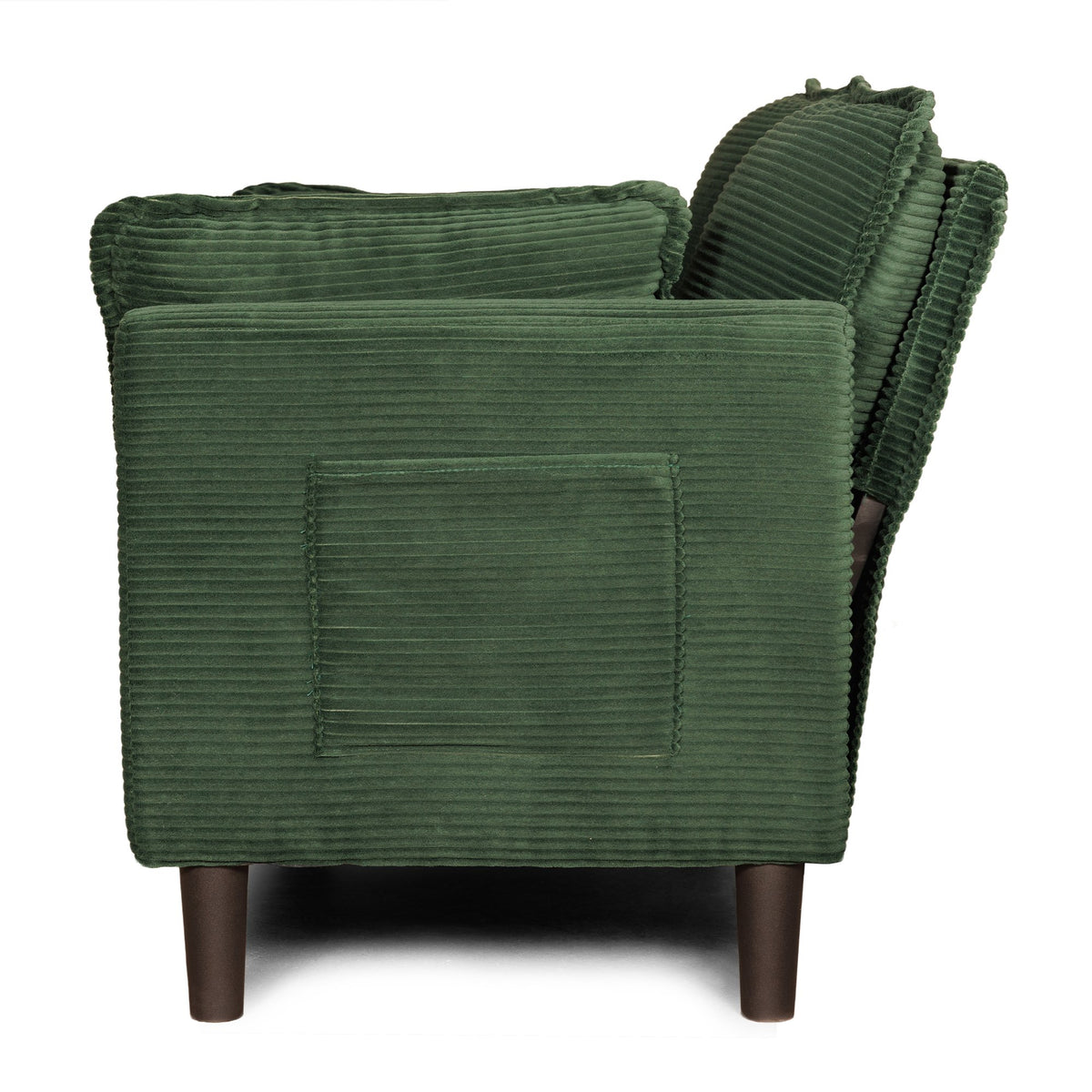 48" Soft Corduroy Loveseat Couch W/Soft Cushions,Side Storage Pocket,Sturdy Composite Board & Solid Wood Frame, High Rebound Sponge,Easy Assembly,Ideal for Living Room,Apartment,Dorm,Office.