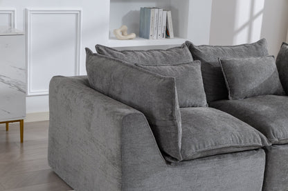 74.8" Width Cloud Couch Oversized Modular Sectional Sofa True Relax Comfy Couches Wide&Deep Seat Sofas for Living Room Furniture Sets, 2Seat