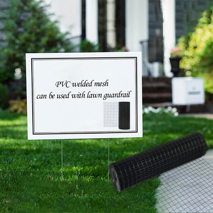 36 inch×100 ft Black Vinyl Coated Hardware Cloth, 21 Gauge 1/4 inch Black PVC Hardware Cloth, Black Welded Wire Fence Supports Poultry-Netting Cage-Home Improvement and Chicken Coop