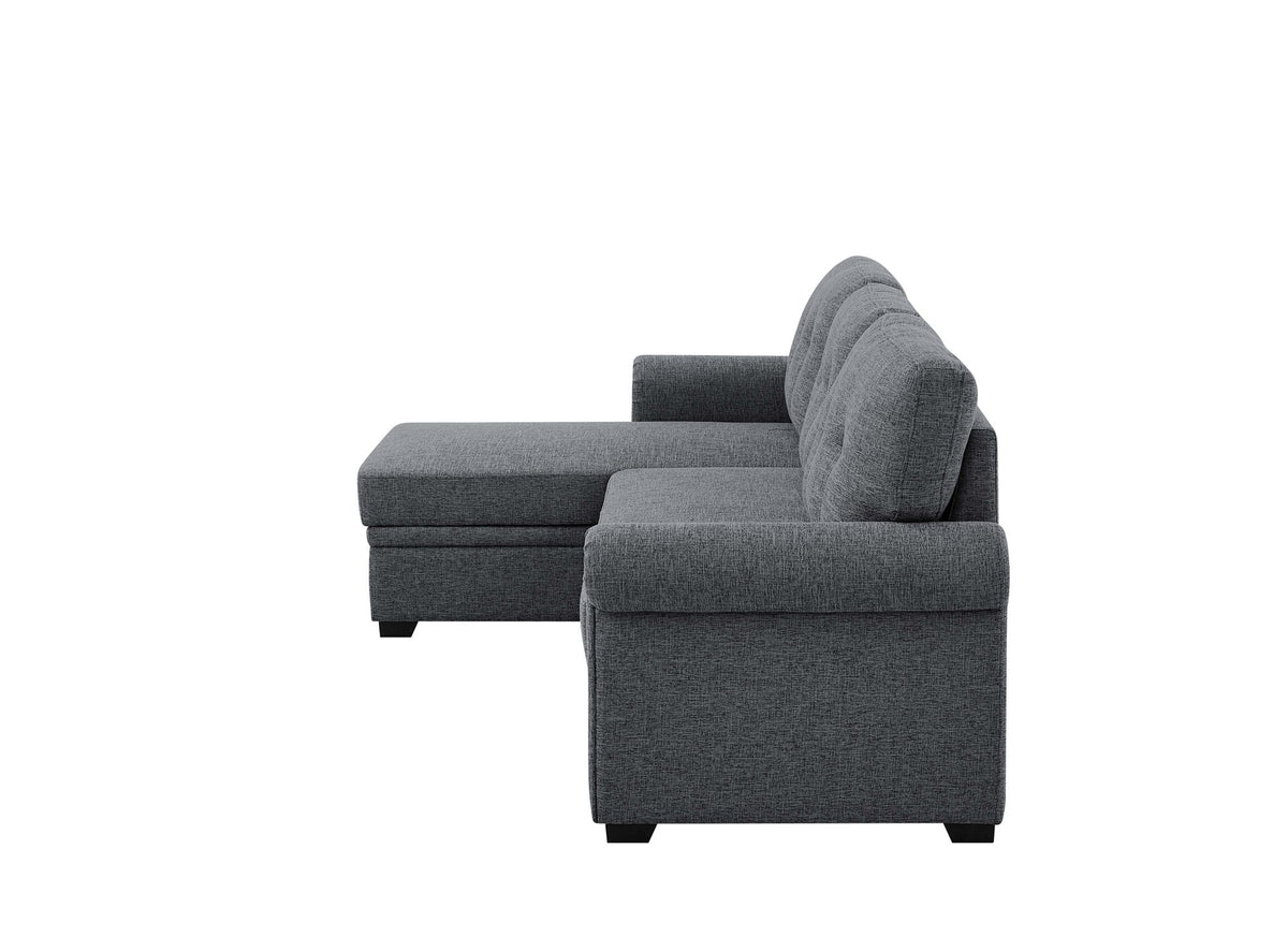 86" Linen Blend Upholstered Sleeper Sofa