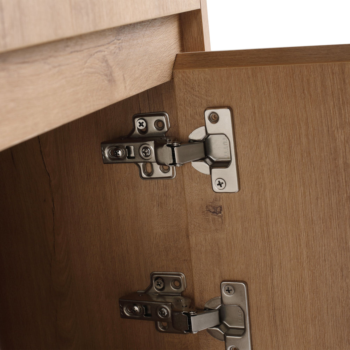 32(31-1/2") Inch Wall-Mounted Bathroom Vanity with Ceramic Art Sink and Countertop Flat Plate, 2-Soft Close Doors and 1-Drawer, KD-Packing, Plywood - BAB3098MOWH
