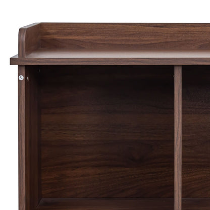 10-shelf Bookcase, Walnut