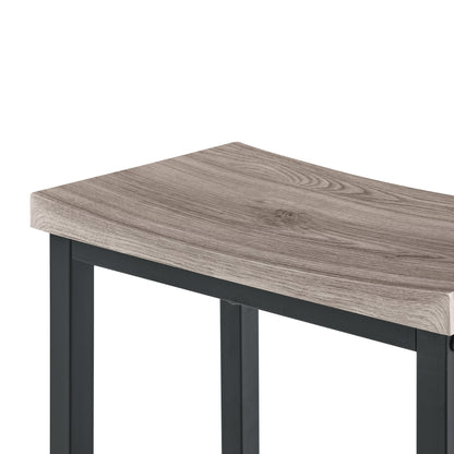 59 inch bar table, dining table, sofa table with power socket and LED light, 3 saddle stools, 4-piece bar table and chairs set for living room, dining room and kitchen