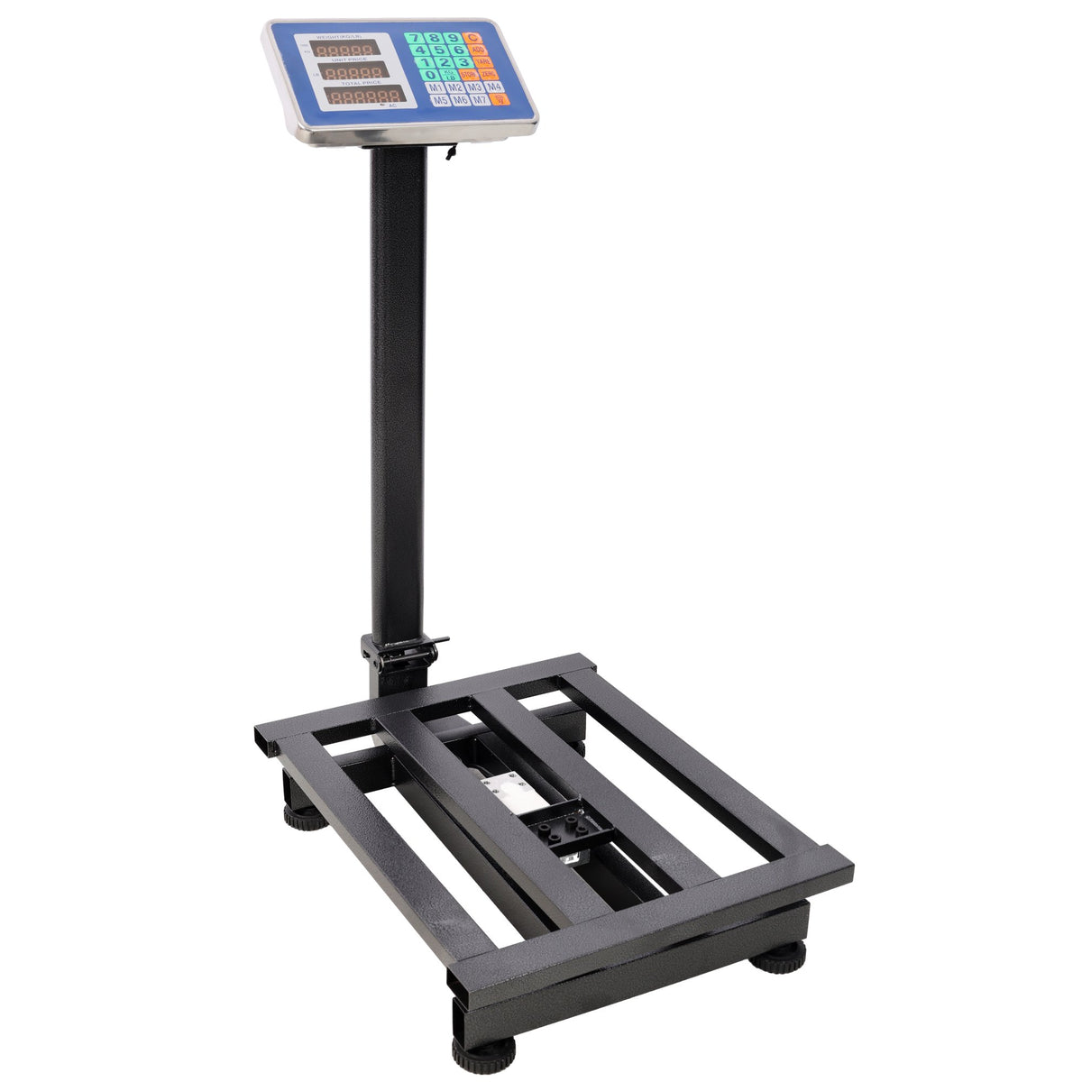 660lbs Weight Computing Digital Scale Floor Platform Scale, 0.1 lbs Accuracy Computing Floor Scale with LB/KG, Tare, Price Calculator