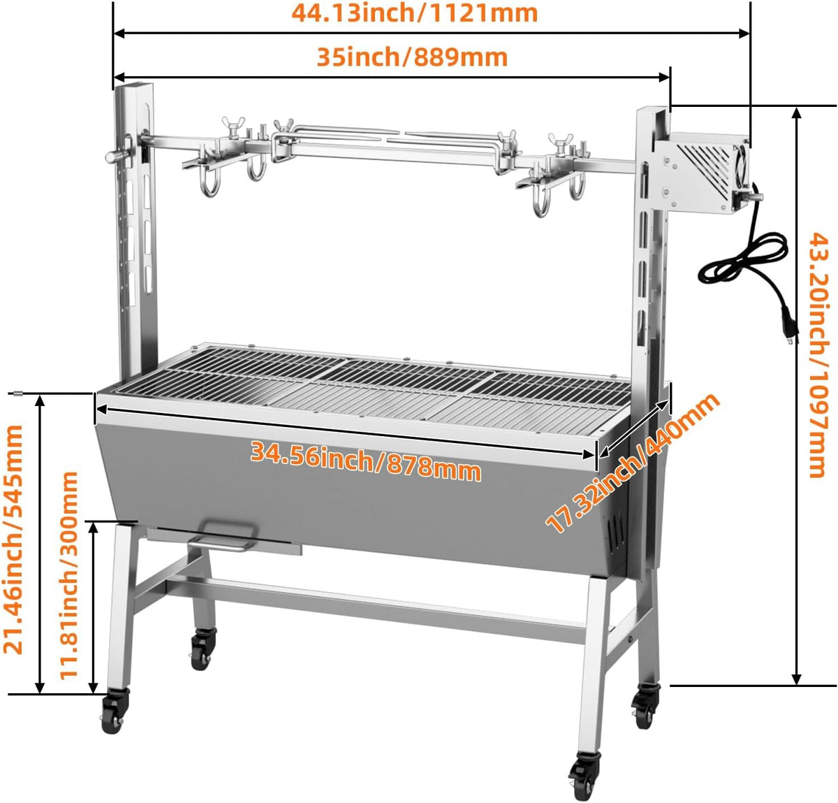 60kg Lamb Roaster Without Baffle